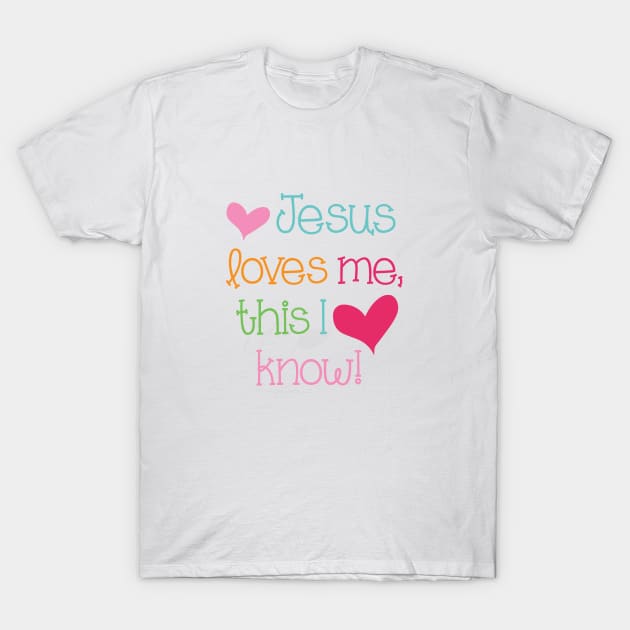 Jesus loves me - Christian Design T-Shirt by Third Day Media, LLC.